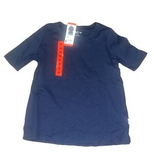 NWT Women's Navy ORVIS Pima Cotton Short Sleeve Tee *XS*